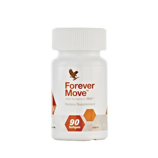 Forever Move bottle with 90 softgels