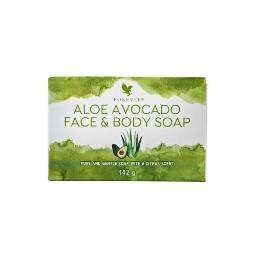 Aloe Avocado Face & Body Soap packaging